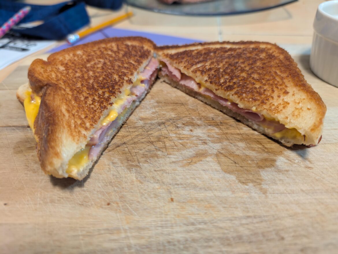 Grilled ham and cheese