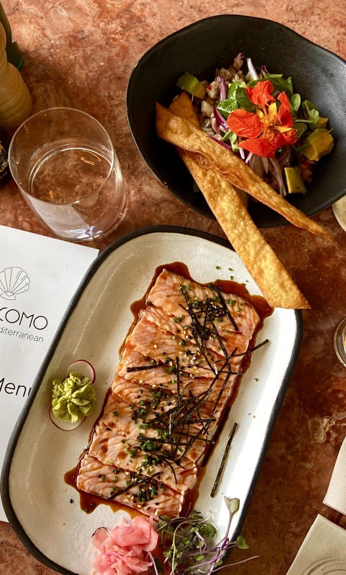 Seared Salmon Sashimi