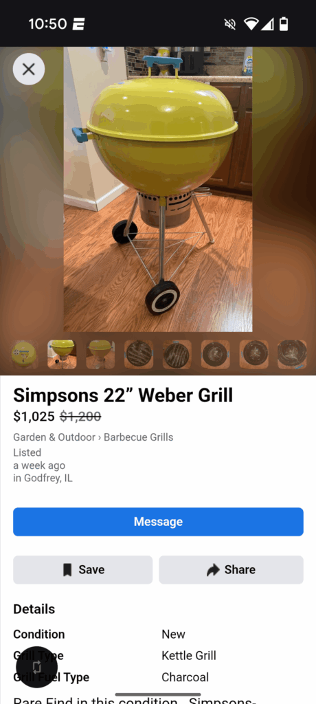 Facebook marketplace find.