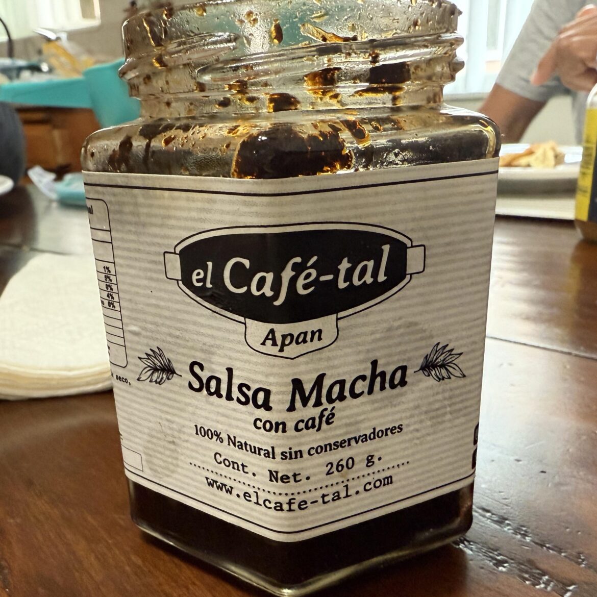 Salsa Macha with Cofee