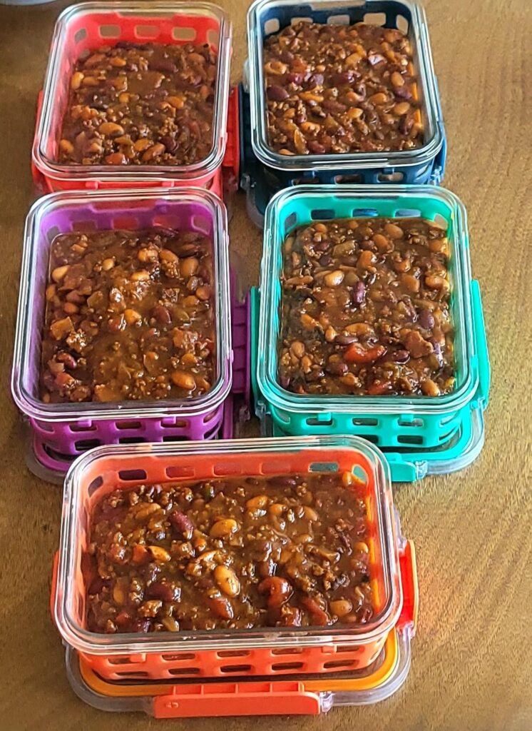 Lunches for this next week set: Cowboy Beans.