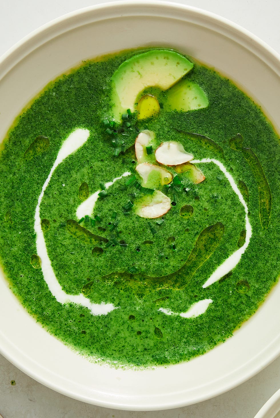 green goddess soup in a bowl
