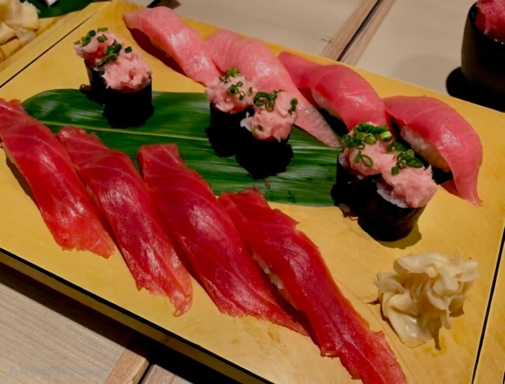I had a variety of Nigiri and sushi in Tokyo