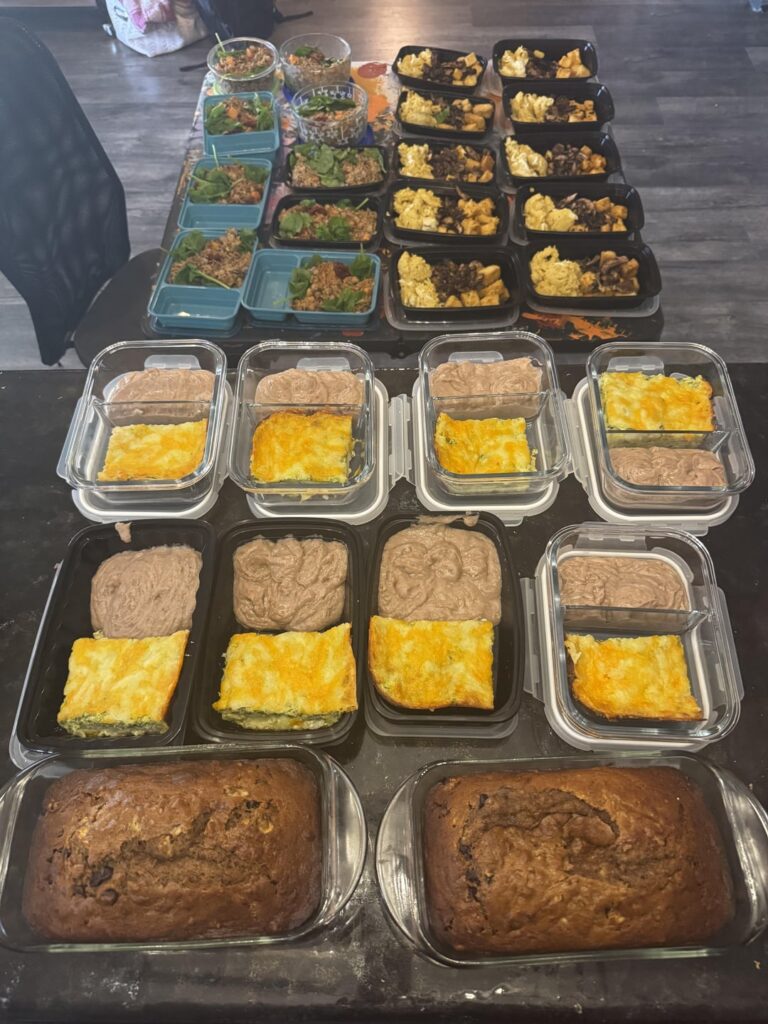 3 hours later! Meal Prep isn’t for the weak