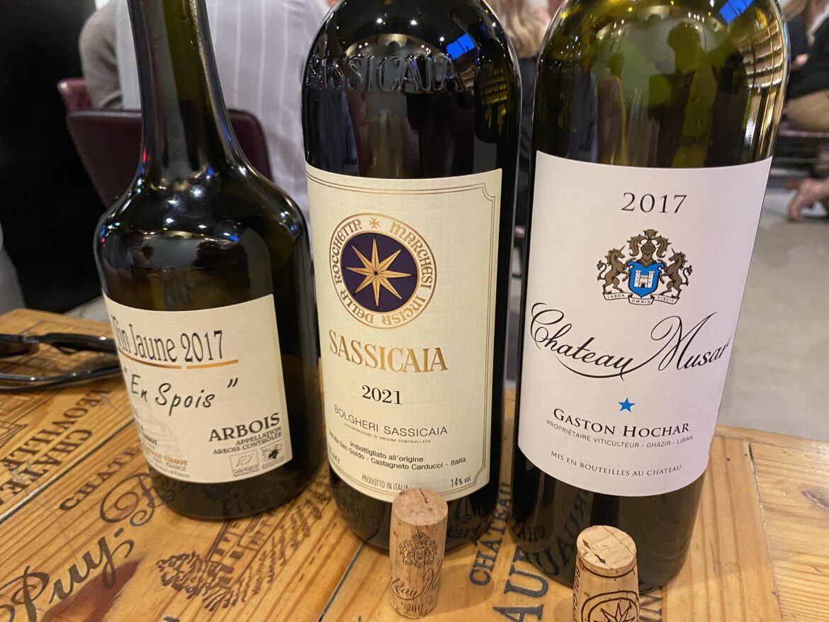 Lebanon, a super Tuscan, and Jura