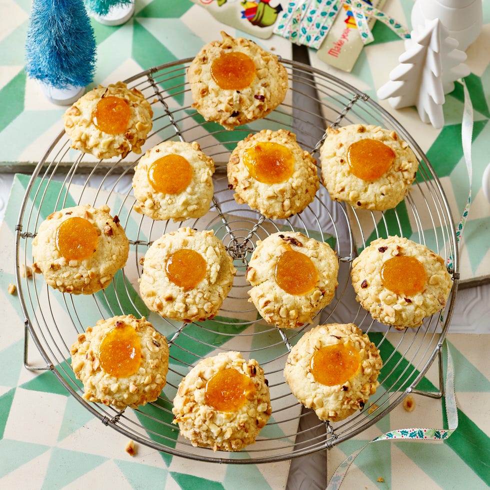 hazelnut jam thumbprints