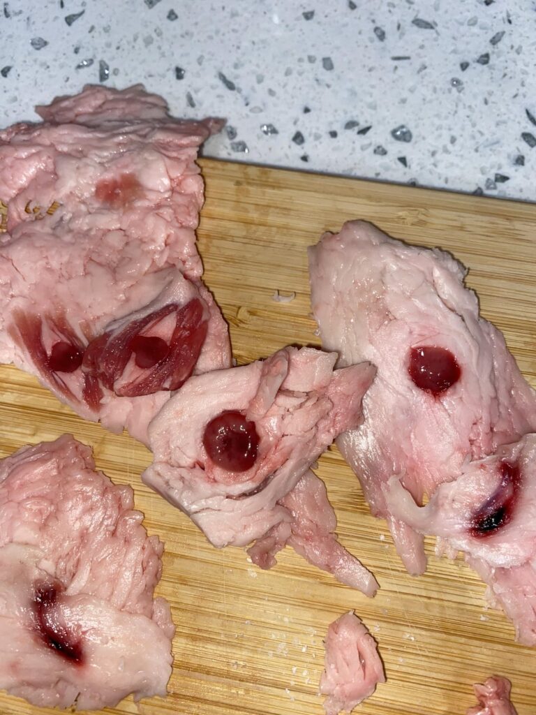 Found this in my tri-tip. I cut it out. Is the tri-tip still safe to eat?