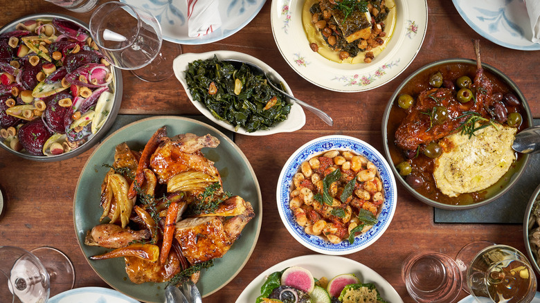 family style lunch at Hearth