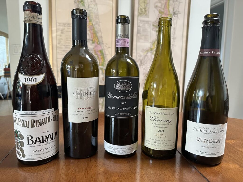 Yesterday’s Birthday Wine Lineup