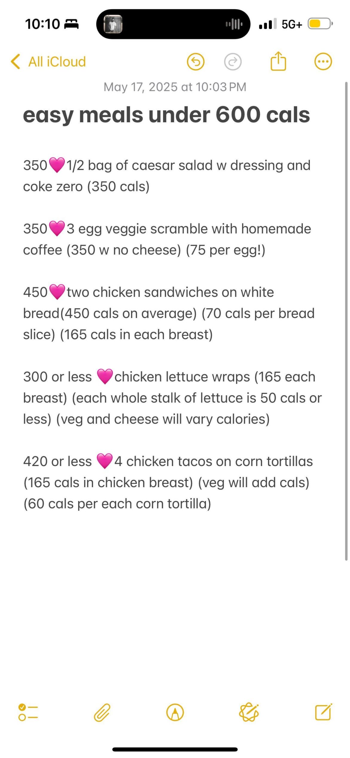 my fav low cal dinners