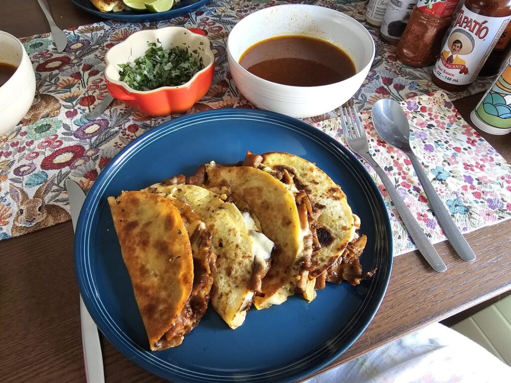My attempt at a Mexican dinner with friends.