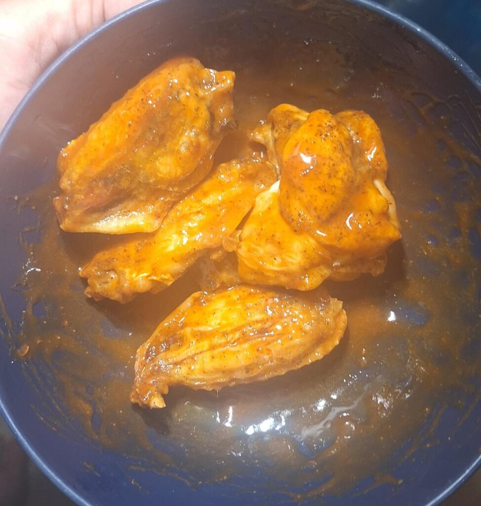 Cajun seasoning tossed in Frank's