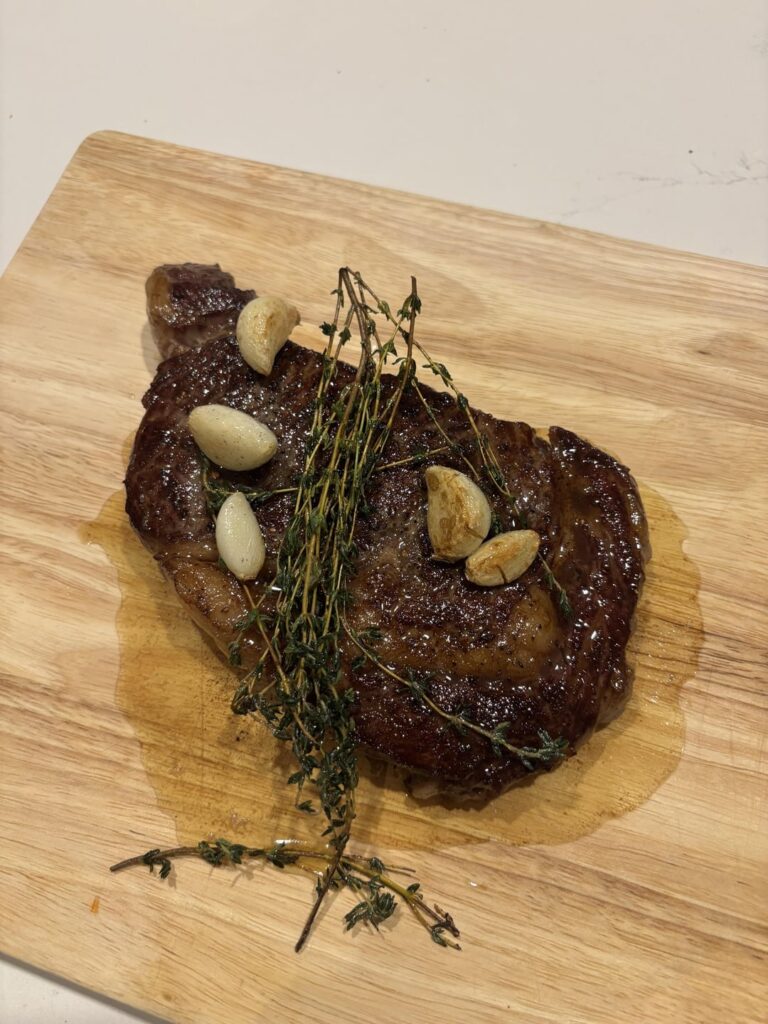 First time ever cooking a steak! How did I do?