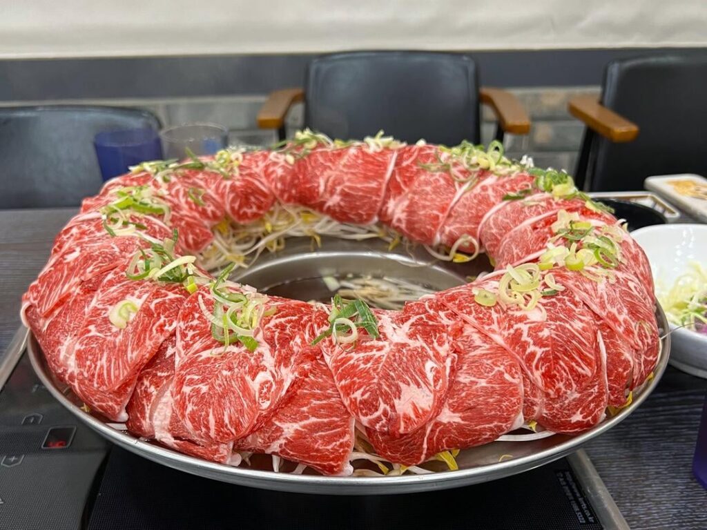 Going for shabu shabu (샤부샤부) for lunch with coworkers when it was so humid today was not the best of ideas... delicious though it was!