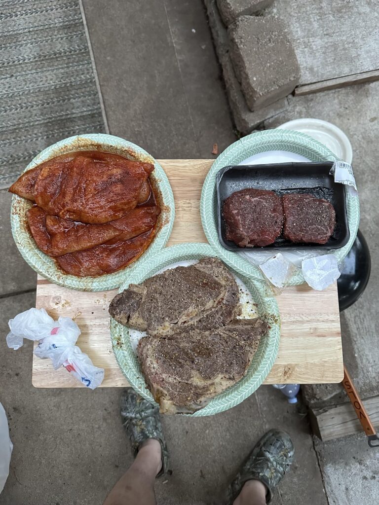 Had a fun little cookout for me and my wife. Had a fun little cookout for me and my wife.