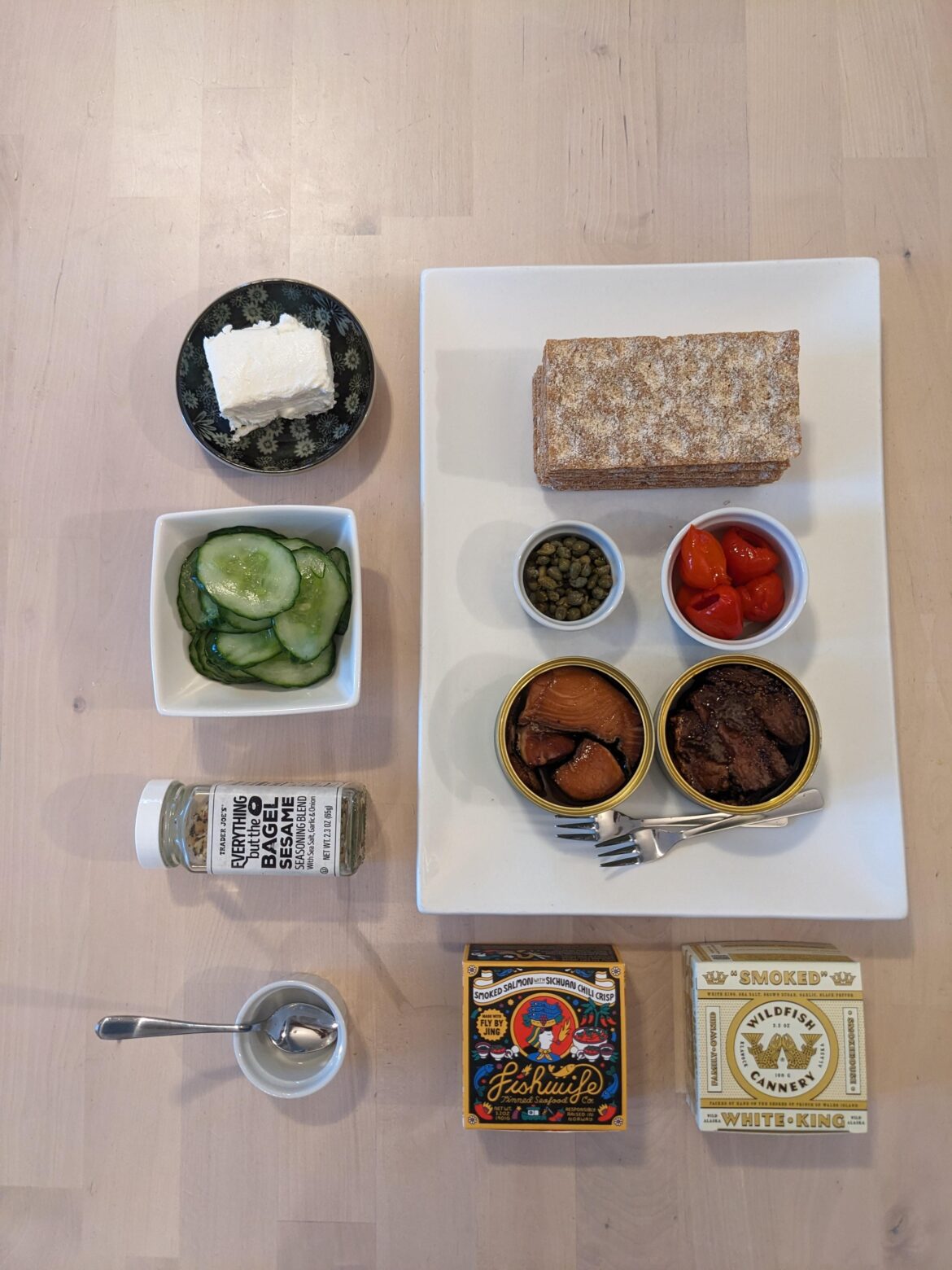 Salted cucumbers are my new favorite topping