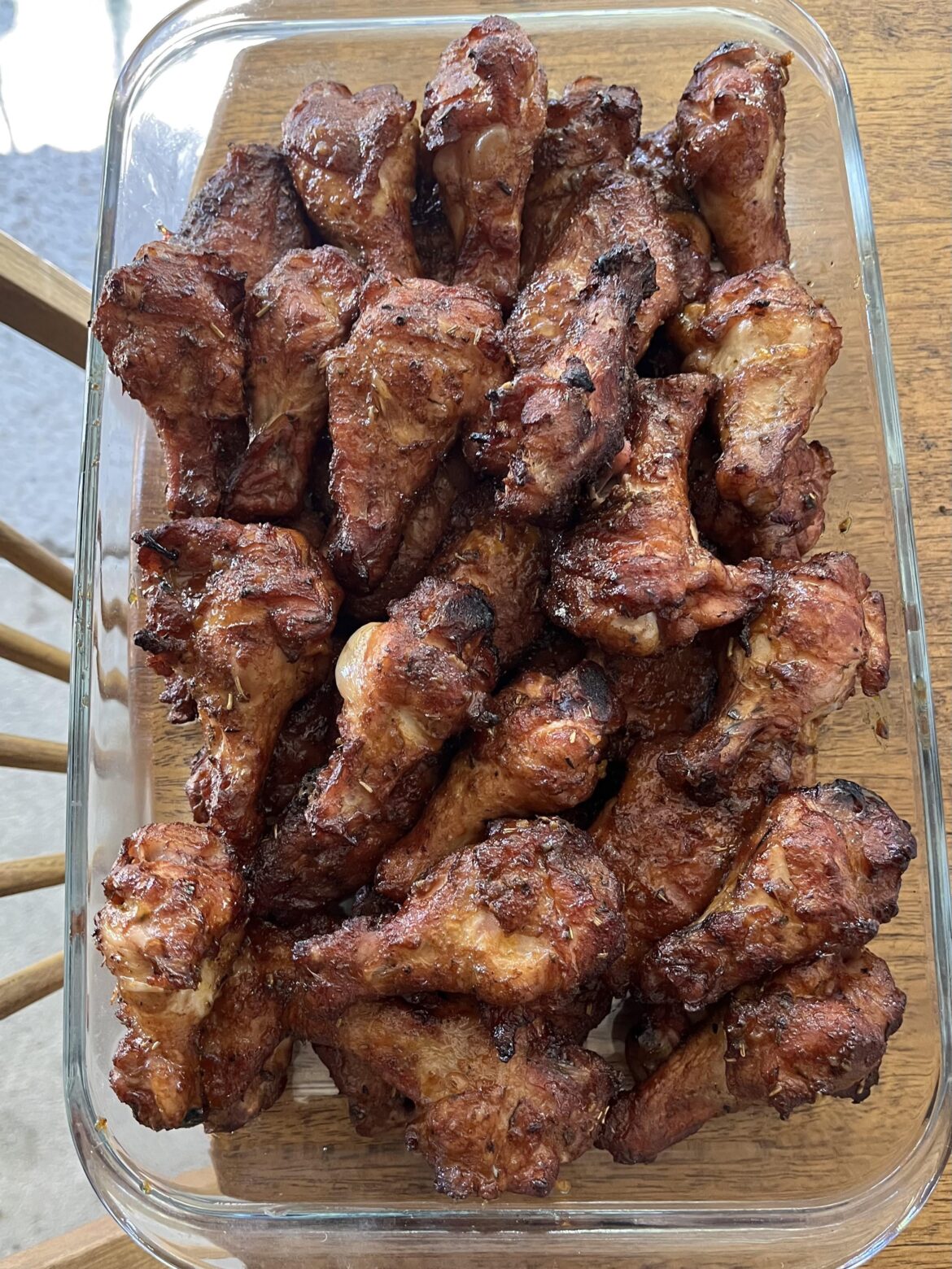 Apple wood smoked wings