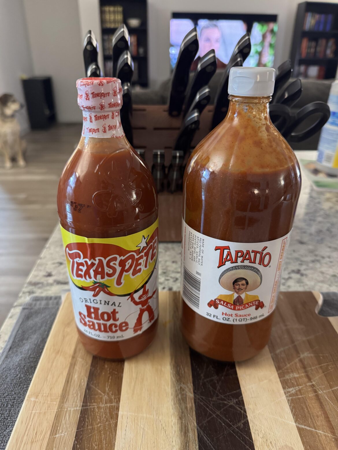 That’s a whole lot of hot sauce. What sauce do you wish you could get in a bottle this big?
