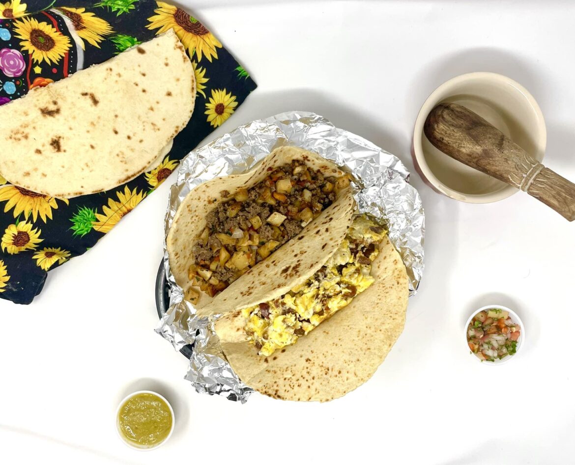 $3.25 Homemade Flour breakfast Tacos South Austin