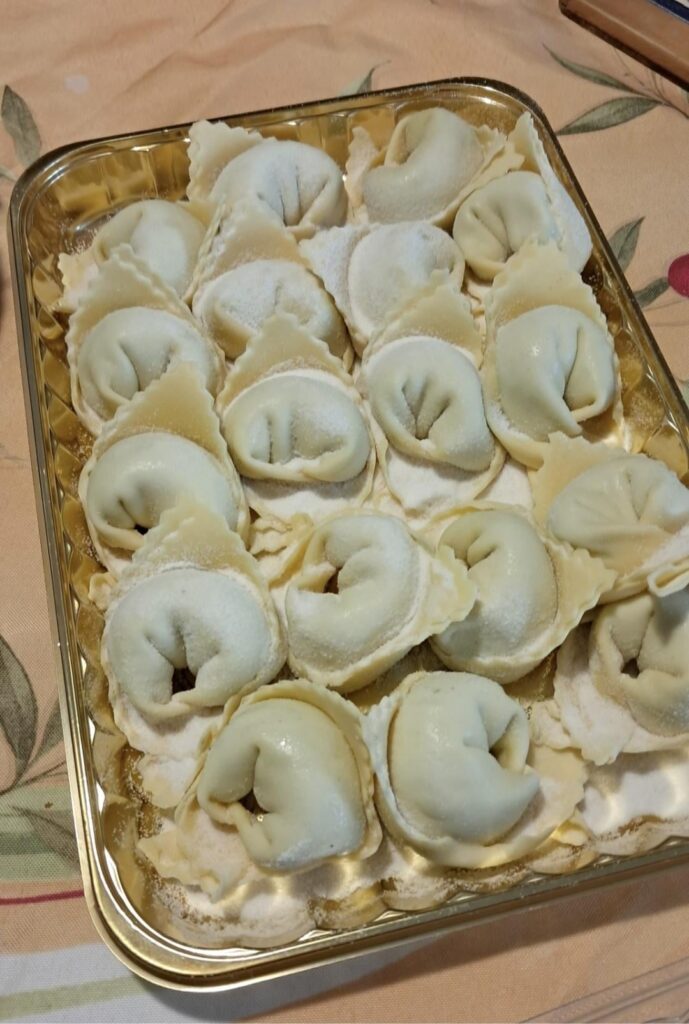 Super fresh spinach & ricotta tortelloni here in Italy