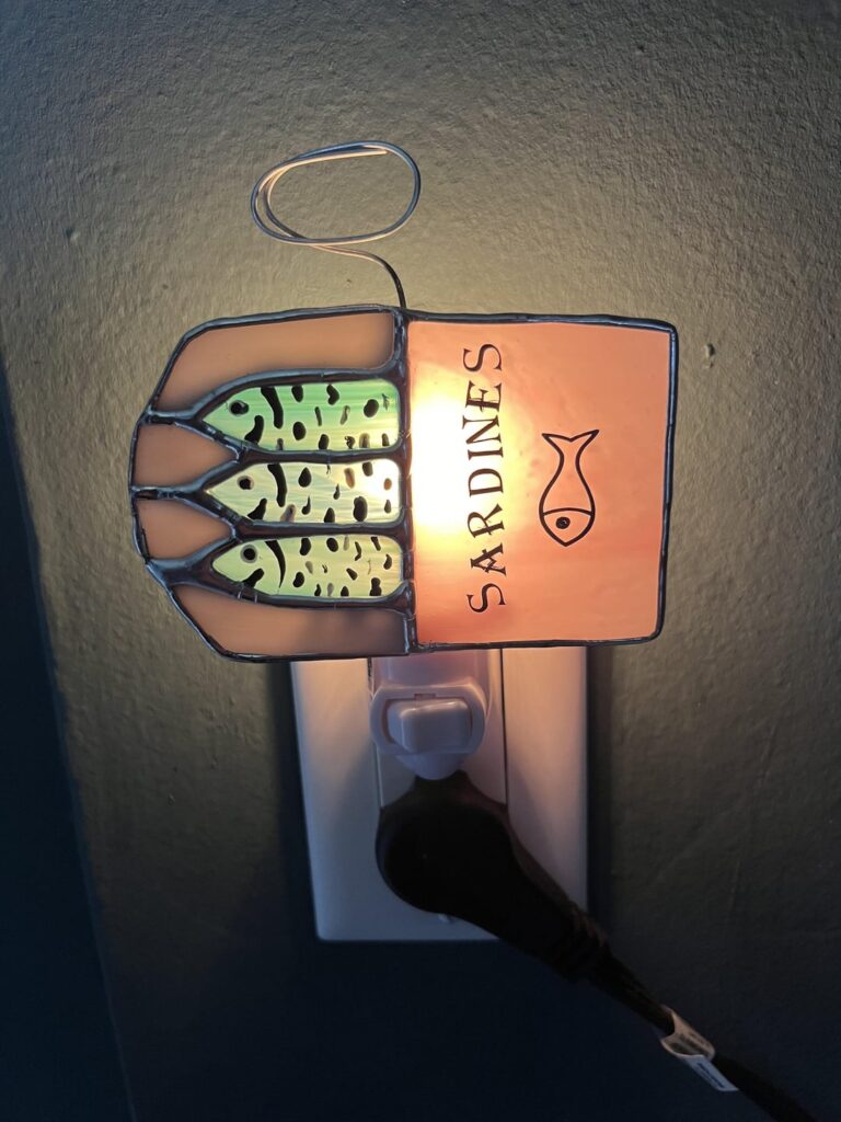 Sardine night light I made!