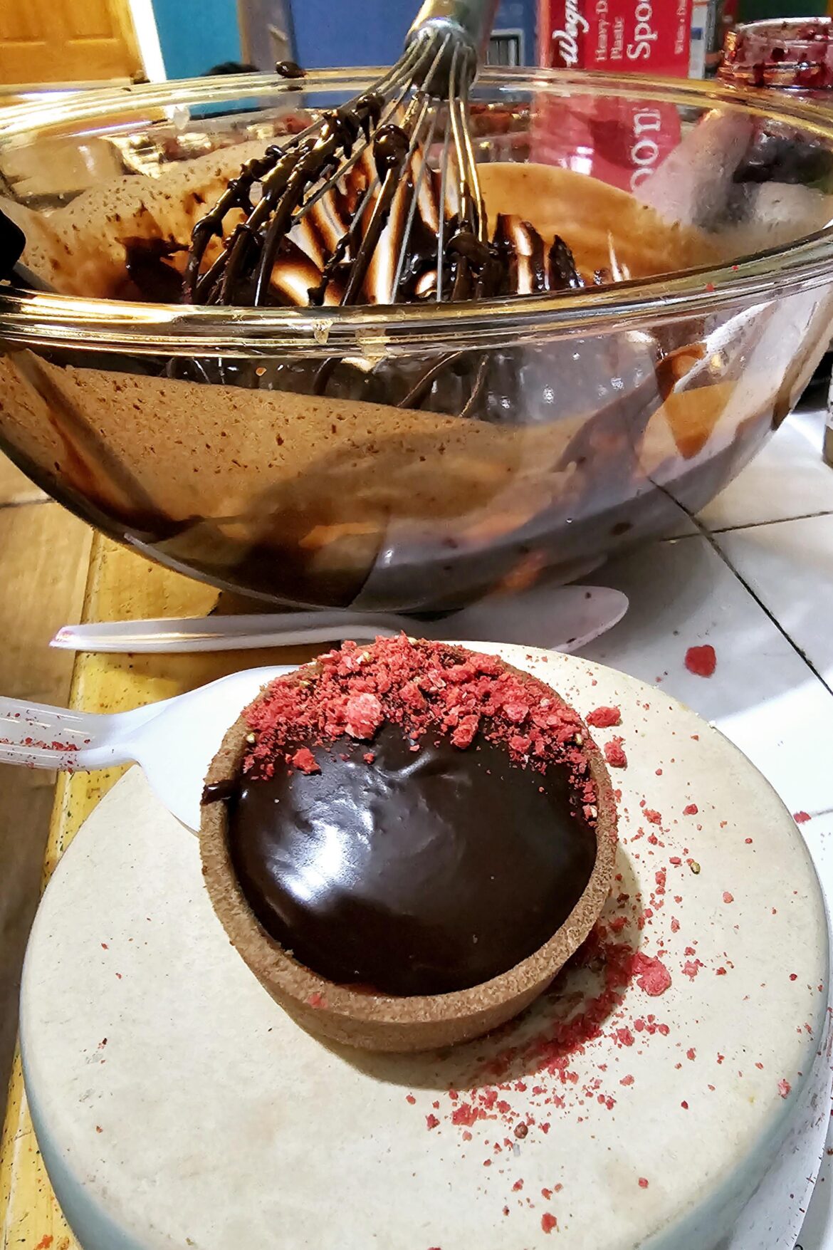 The shine on my ganache 😭