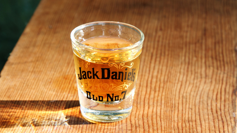 A shot of Jack Daniel's whiskey