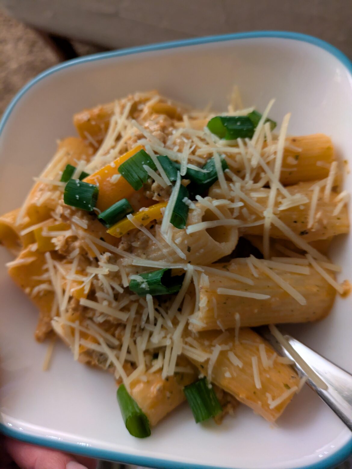 Chicken sausage rigatoni 10/10