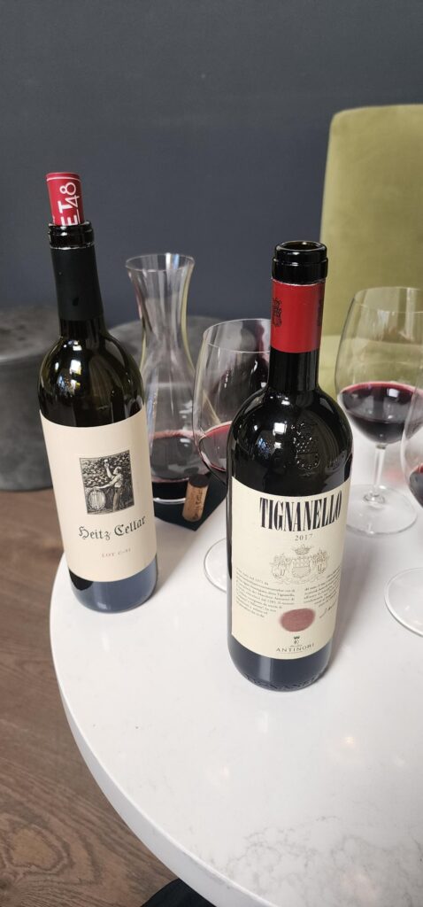 2017 Tignanello and 2016 Heitz Lot C-91
