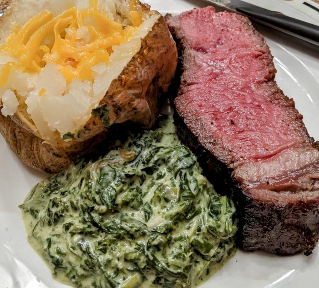 2nd try at grilling a steak and we're starting to figure it out