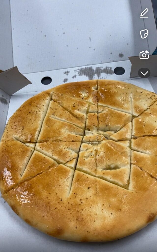 ‘garlic pizza bread’ from a few years ago