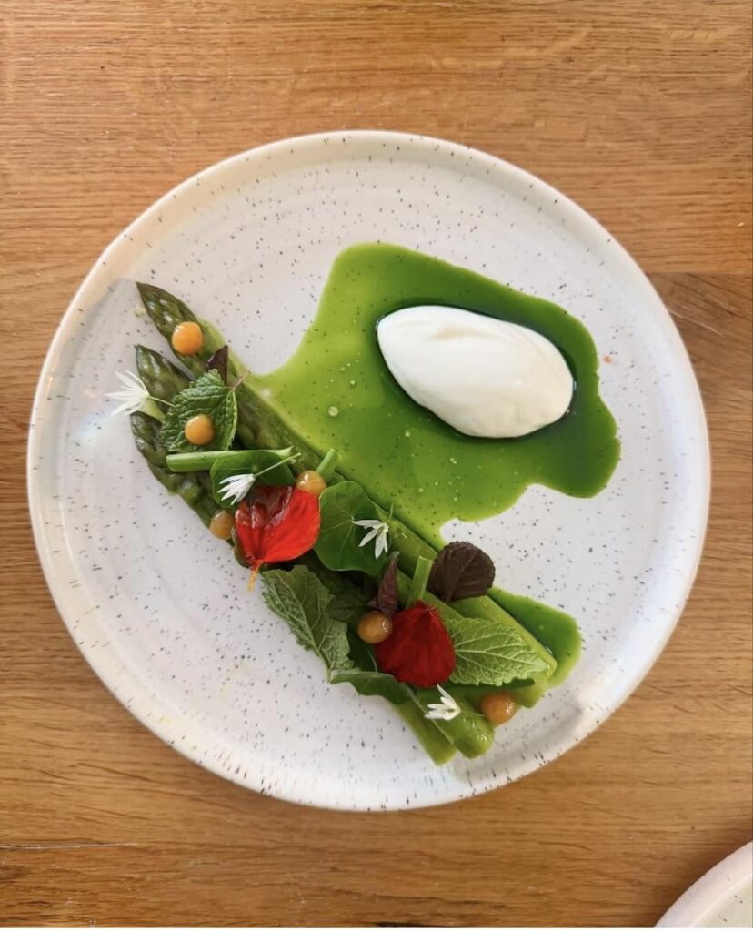 A couple dishes from a recent pop up