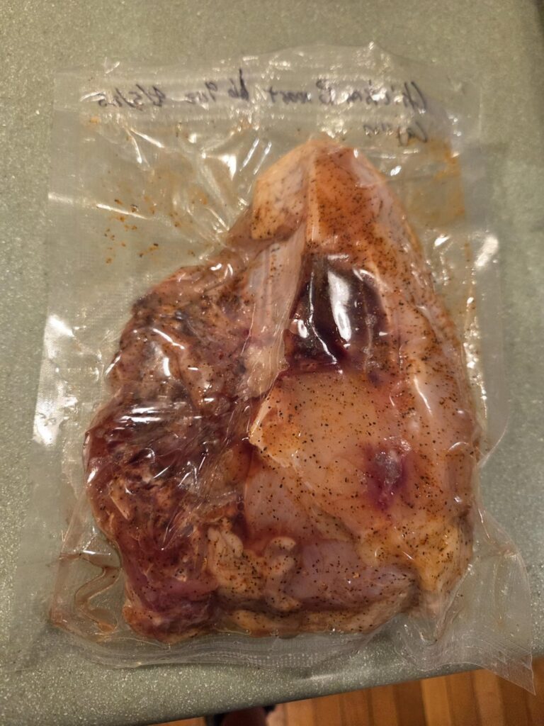 What temp for bone-in chicken breast?