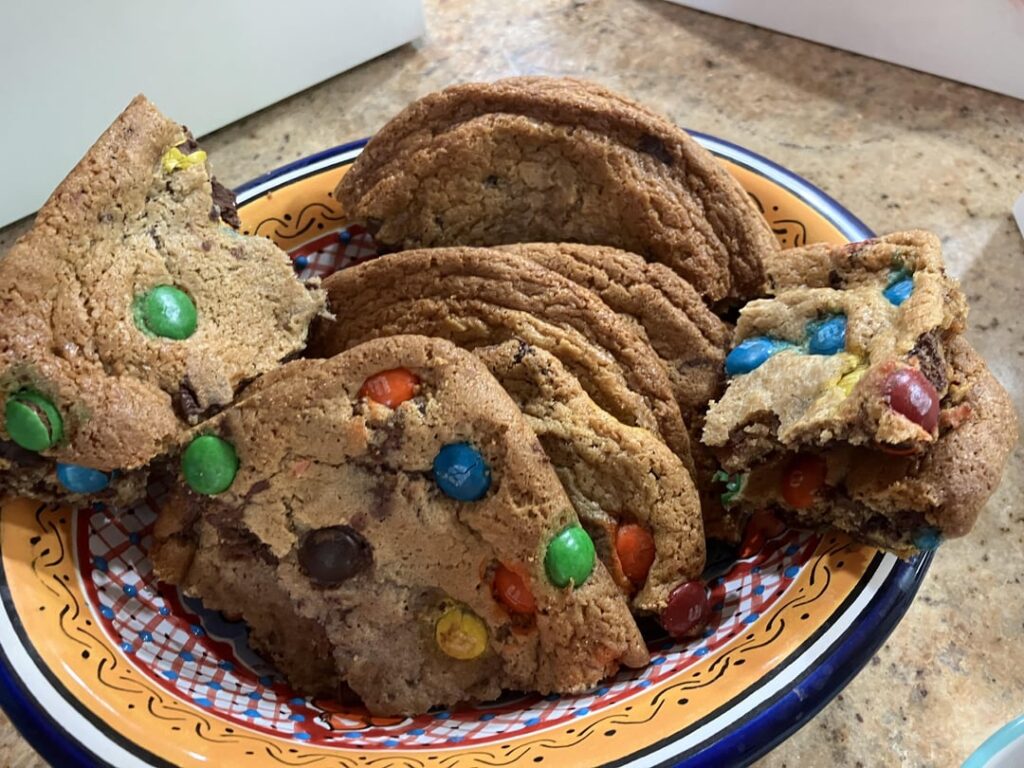 M&M cookie at Bear Mountain Bakery & Cafe, Columbus Circle