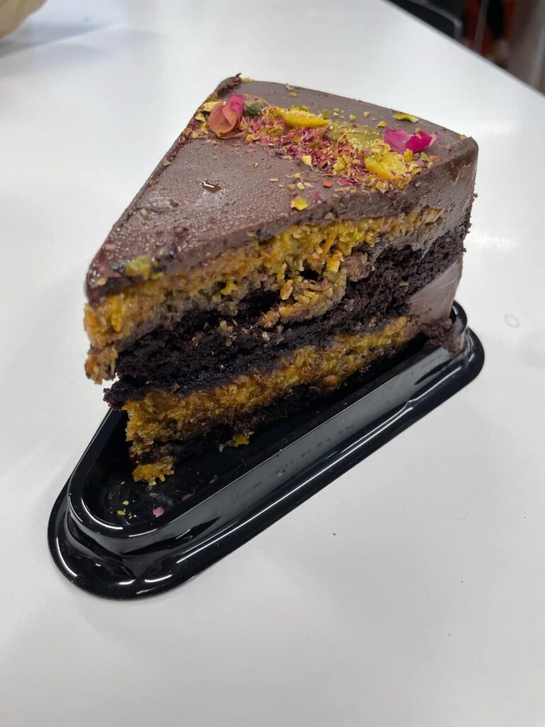 Knafeh Chocolate Pistachio Cake by Czaczacza Cafe