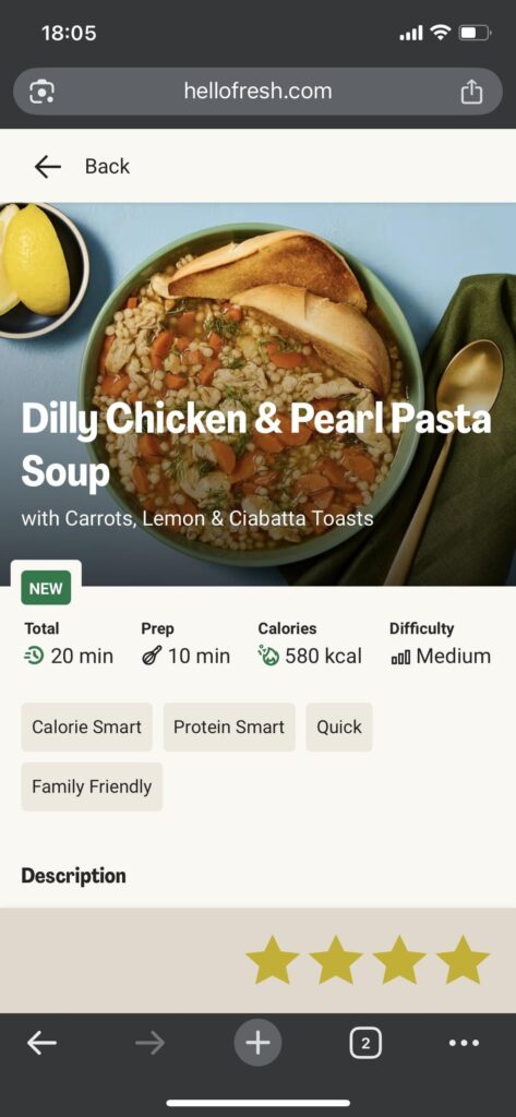 Tonight’s Hellofresh