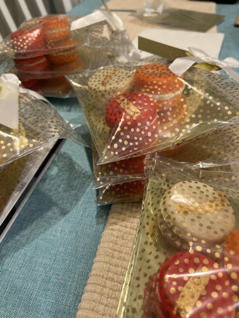 I made macarons for my instructors :)