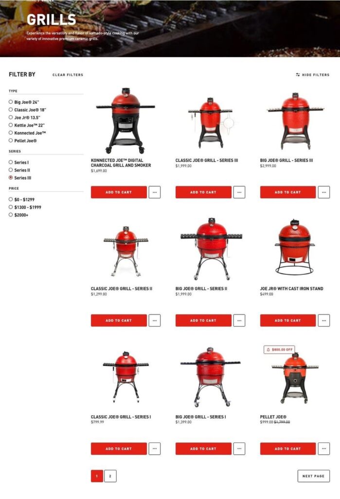 Kamado Joe price increased across all product lines