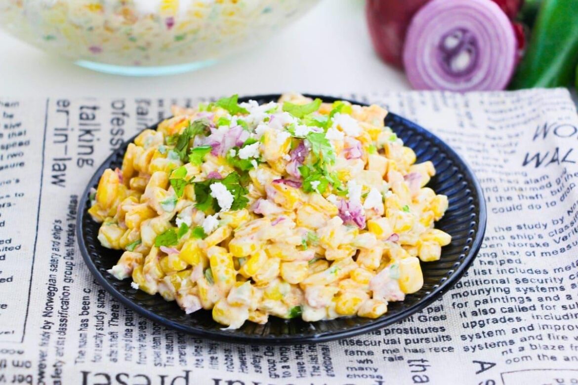Elote Corn Salad with Cotija Cheese
