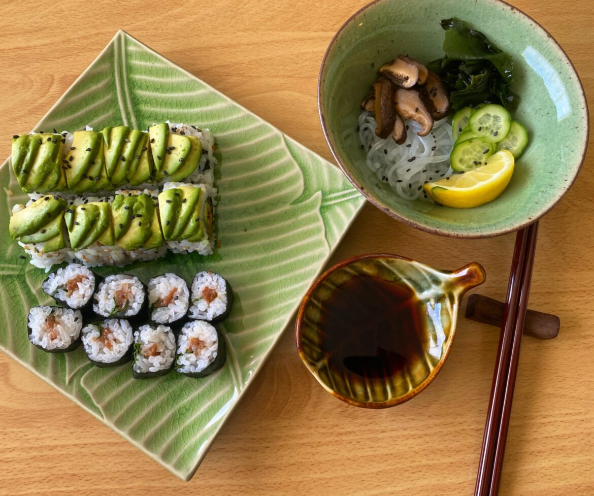Vegetarian sushi