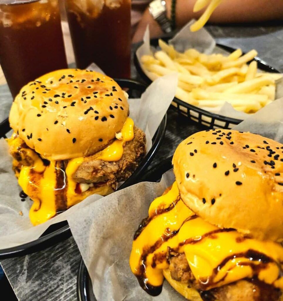 Omg, these burgers were insane. so much cheese
