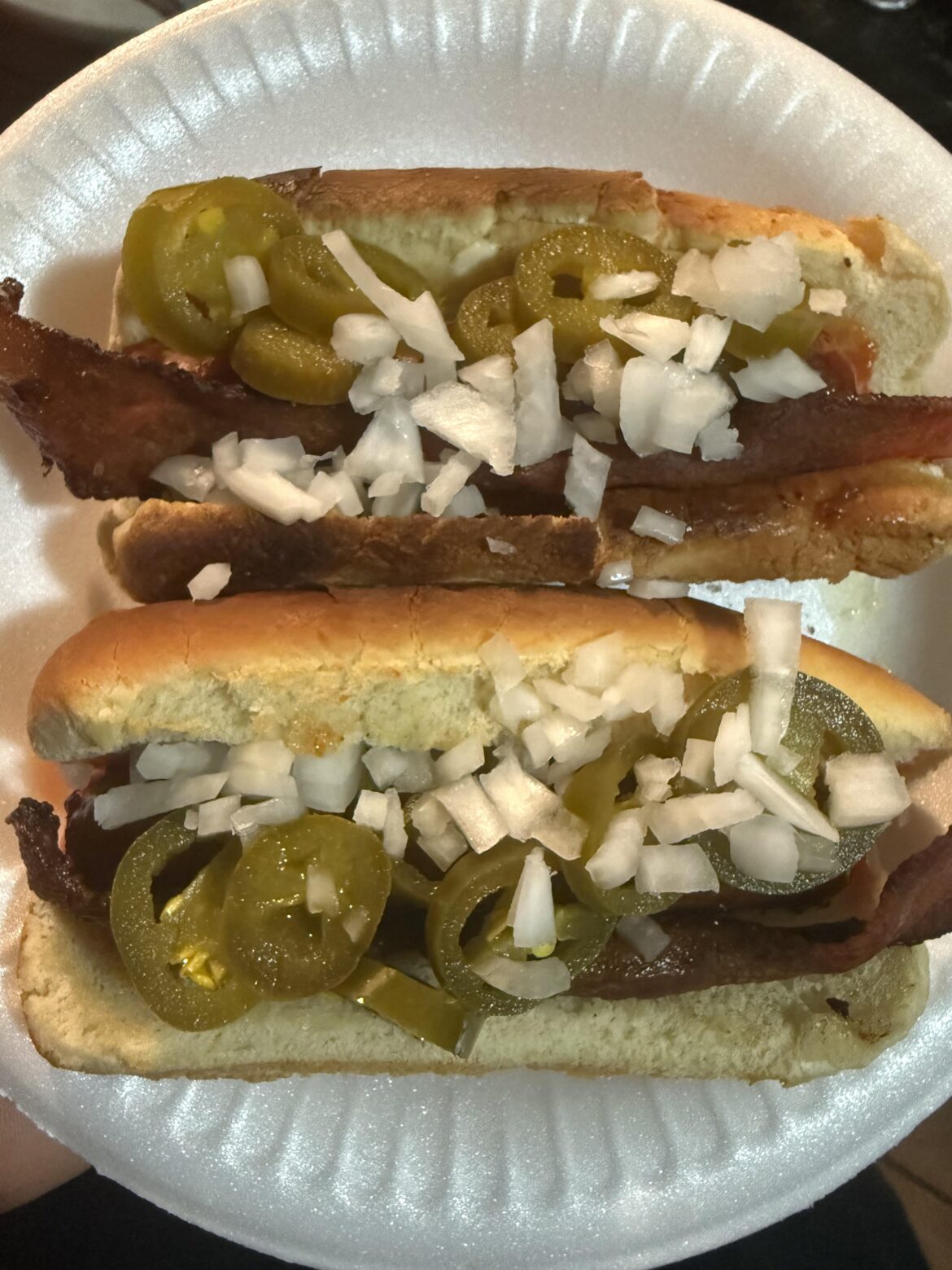 Always add onions to my hot dogs