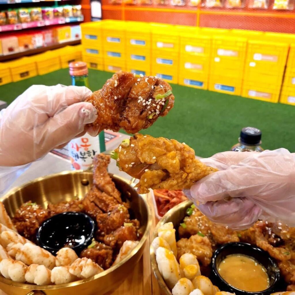 Korean fried chicken is so tasty