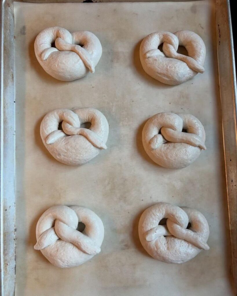 Making my first ever pretzels 🥨