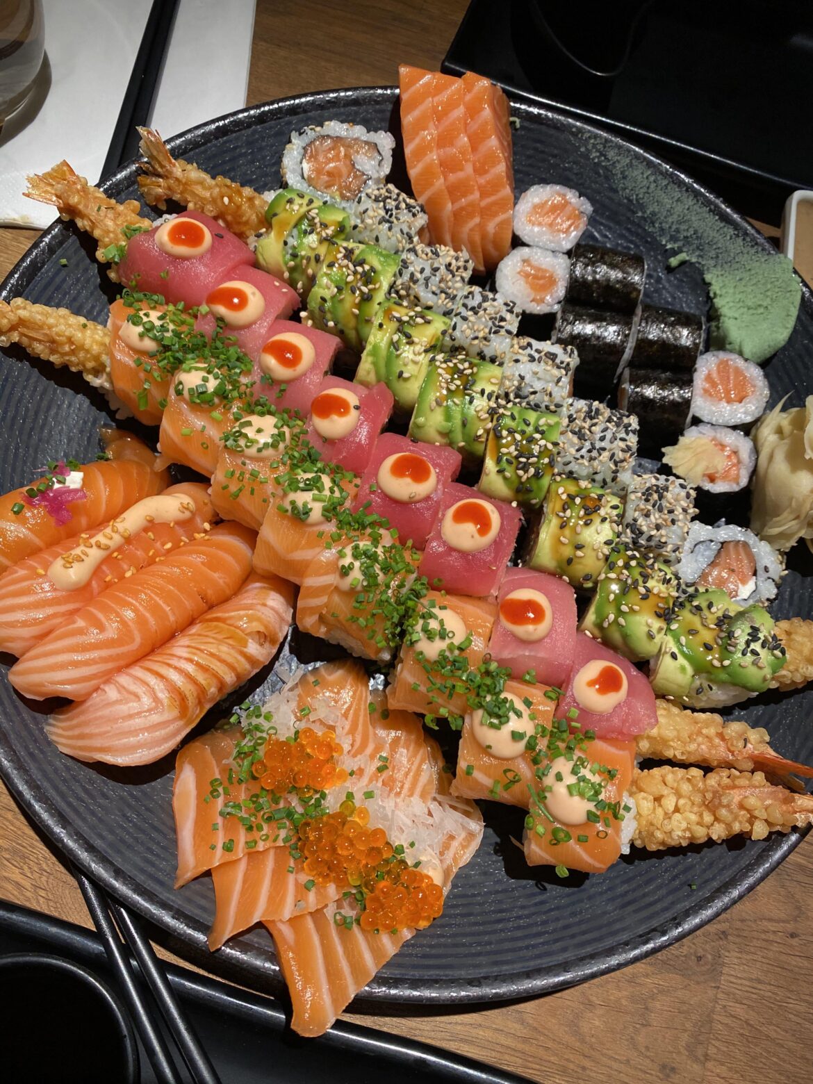 $35 ‘all you can eat’ at my fave sushi restaurant 🥹 first round lol