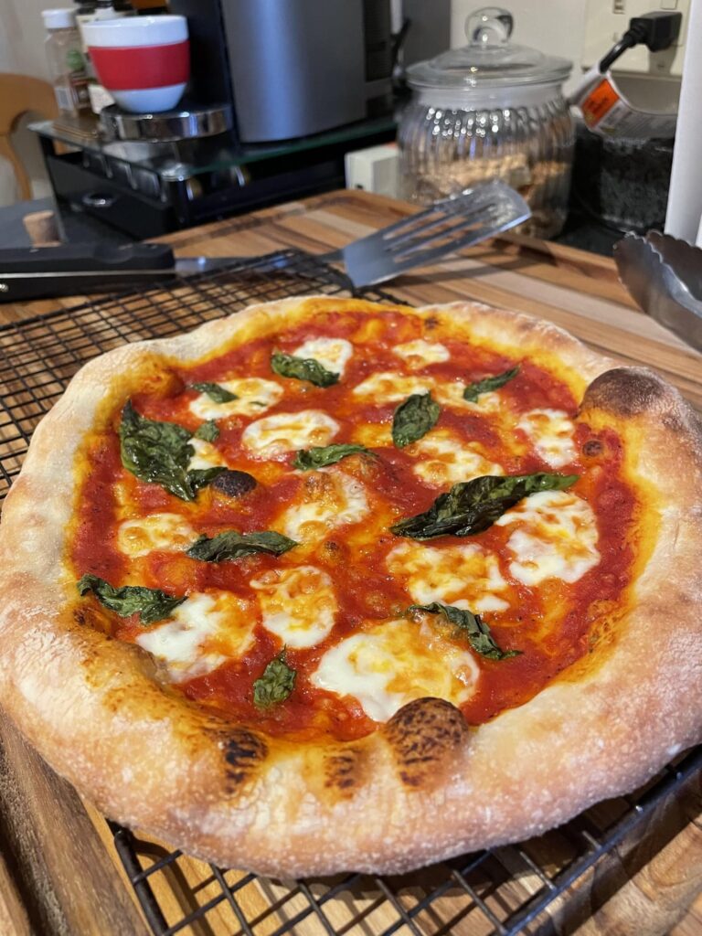 Homemade Neapolitan pizza