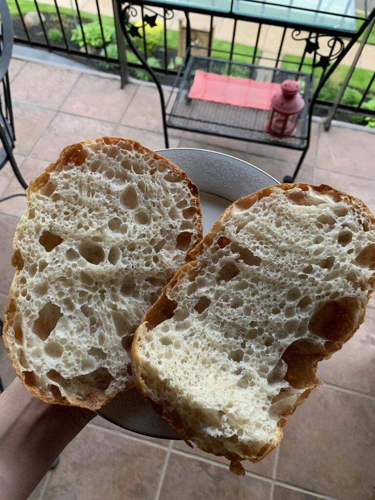 Pan de Cristal…first time working w 100% hydration