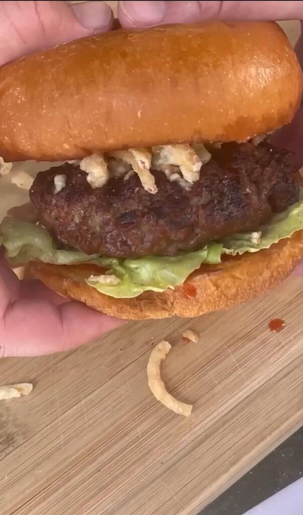 Honey Sriracha Blue Cheese Burgers