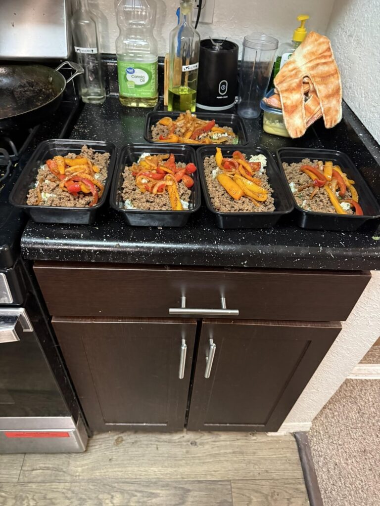 Some very basic meal preps i mad.