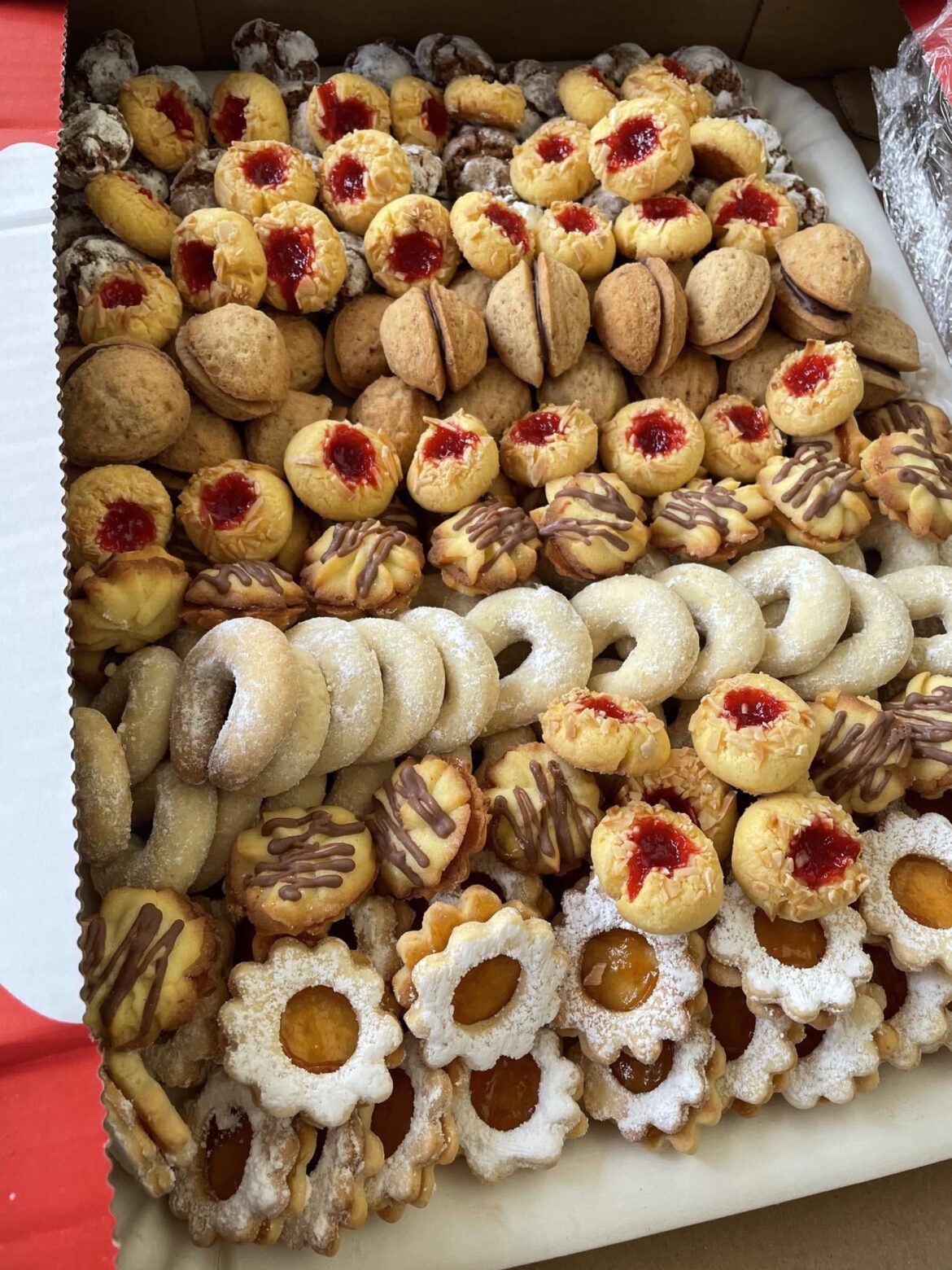 Biscuits that my mom made for me so i could treat my co- workers for my Birthday.